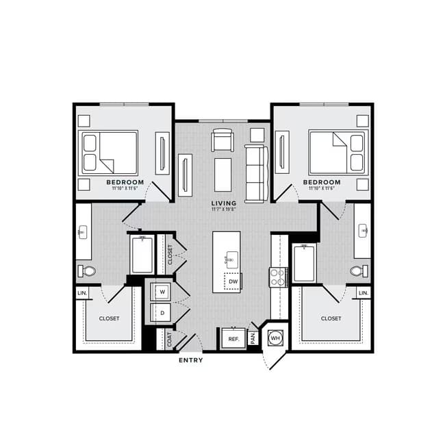 B1-2x2 4208 floor plan