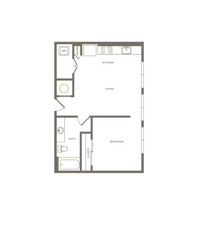 1 Bed • 1 Bath 247 floor plan