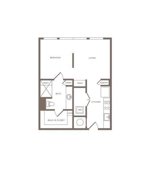 Studio • 1 Bath 218 floor plan