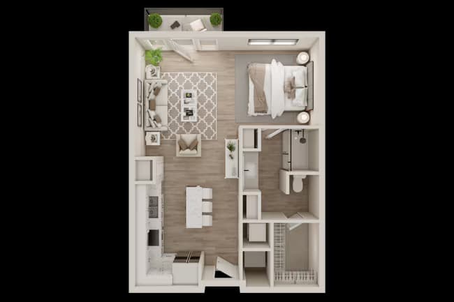 Studio 405 floor plan