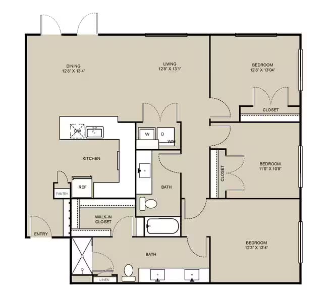 Unit 1221 1221 floor plan