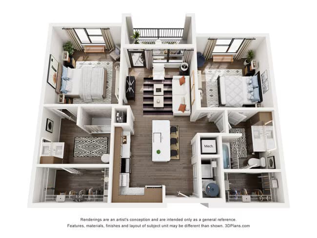 Unit 2103 4105 floor plan