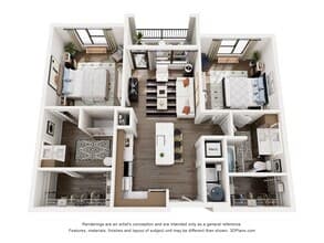 B1 HC 2103 floor plan