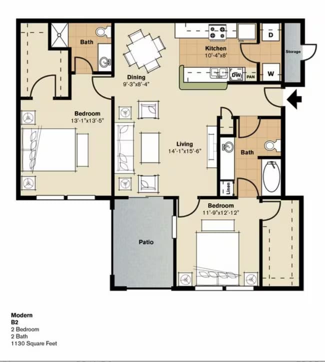 Unit 1631 1631 floor plan