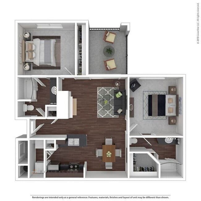 B1 2x2 Renovation 320 floor plan