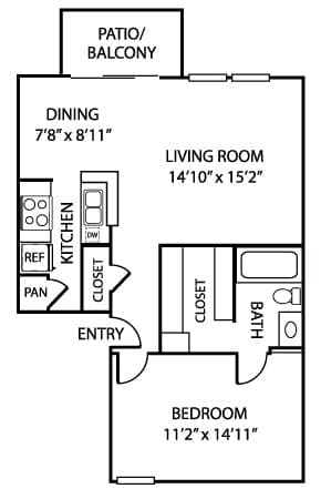 Unit 204B 204B floor plan