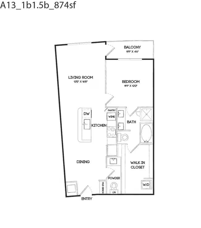Unit 1104 1104 floor plan