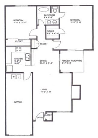 Unit 2206A 2206A floor plan