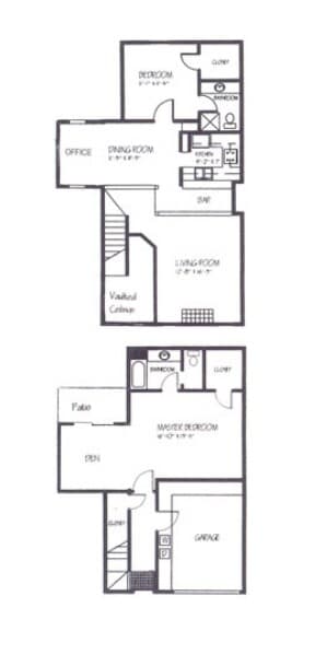 Unit 2205A 2205A floor plan