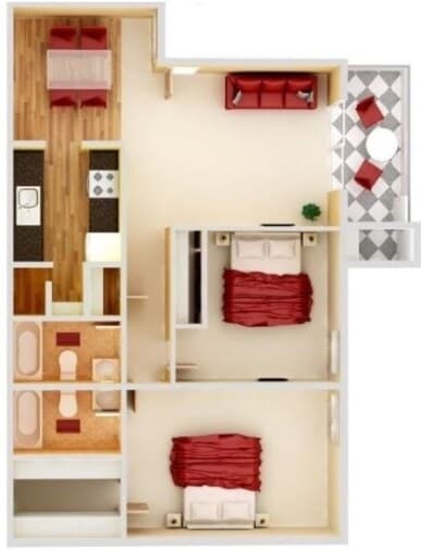 B2R 1213 floor plan