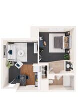 1 Bed • 1 Bath 304 floor plan