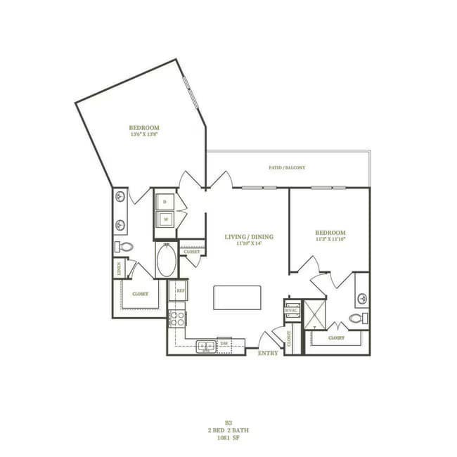 B3 3405 floor plan