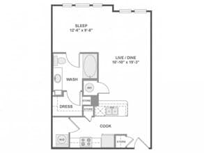 E1 1-1101 floor plan