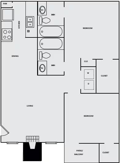 B2 203C floor plan