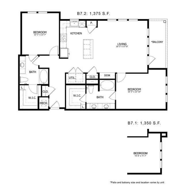 Unit 15301 15301 floor plan