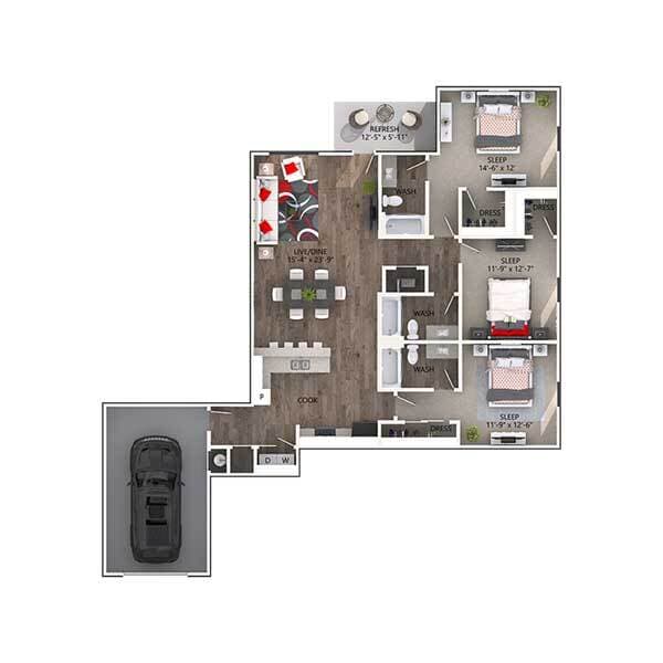 Burton 14104 floor plan