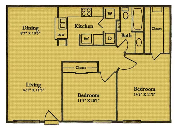 Unit 2440 2326 floor plan