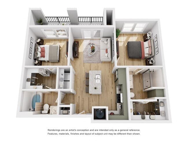 Unit 4-5323 2-3211 floor plan