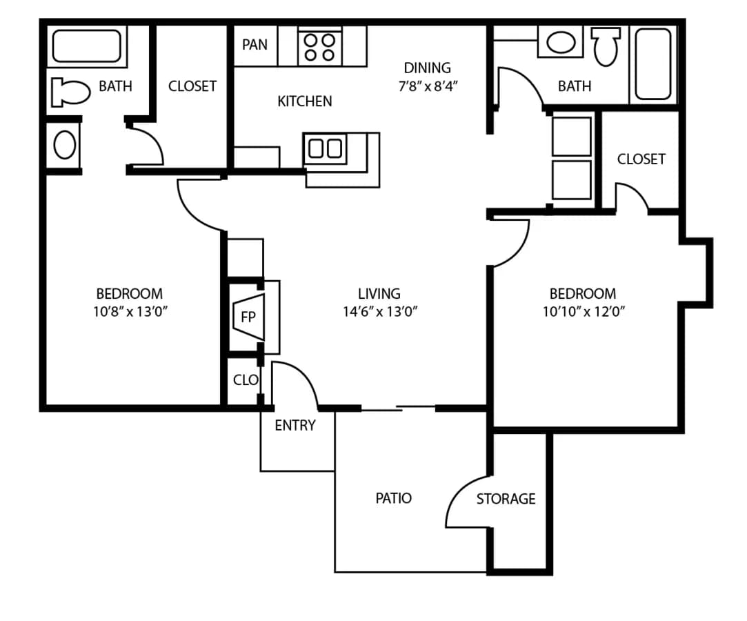 Unit 1039 1039 floor plan