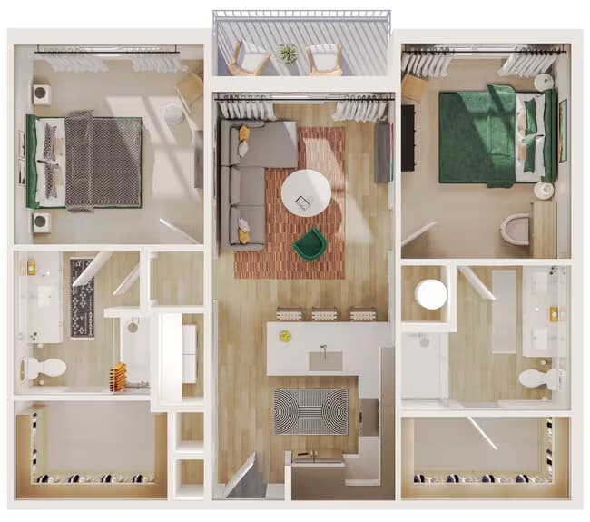 Unit 5114 4421 floor plan