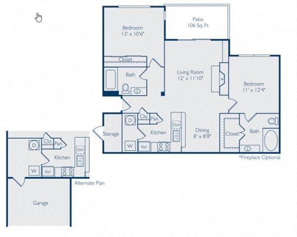 Unit 1423 1423 floor plan