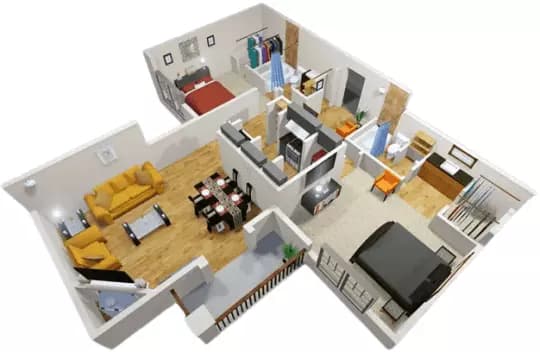 B2 1001 floor plan