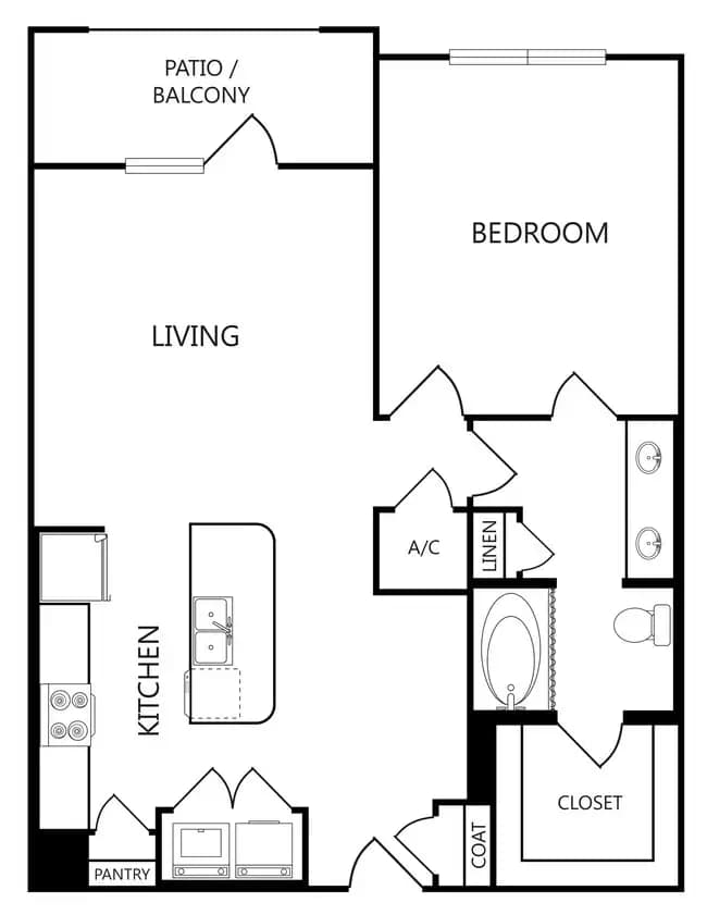 Unit 1312 1312 floor plan