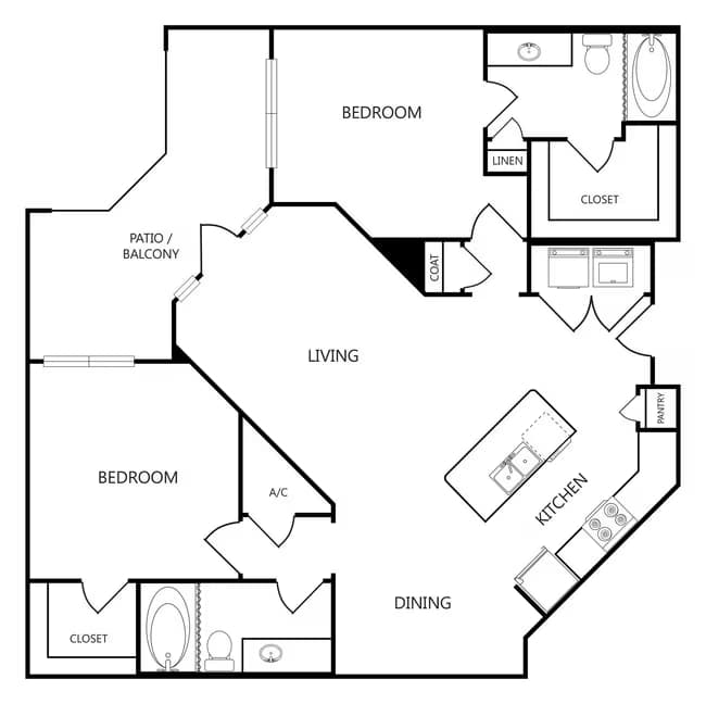 B2 1445 floor plan