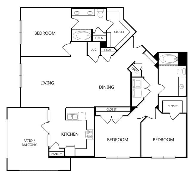 Unit 1238 1438 floor plan