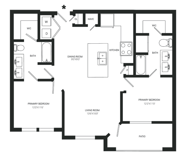 Unit 3214 3304 floor plan