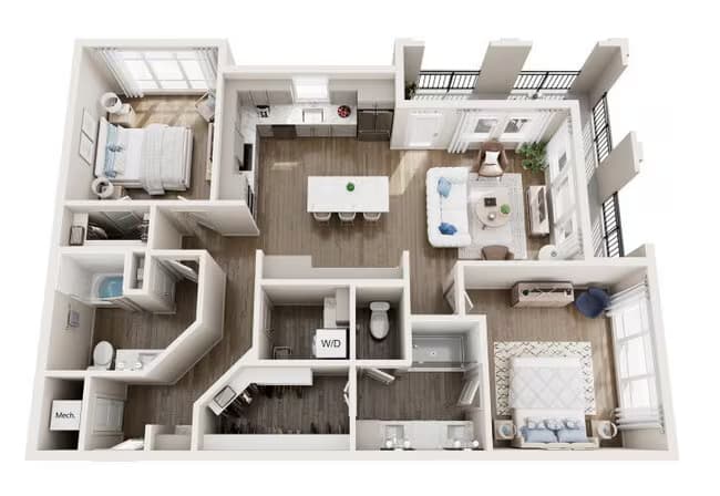 Unit 431 631 floor plan