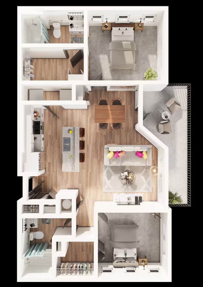 B2A 4-4205 floor plan