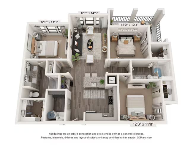C1 4302 floor plan