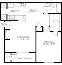 A3 Classic A0807 floor plan