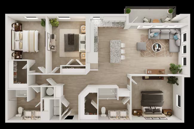 C1 4-4301 floor plan