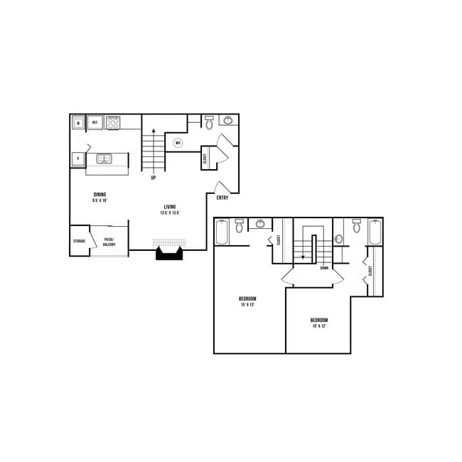 B4 Renovated 1710 floor plan