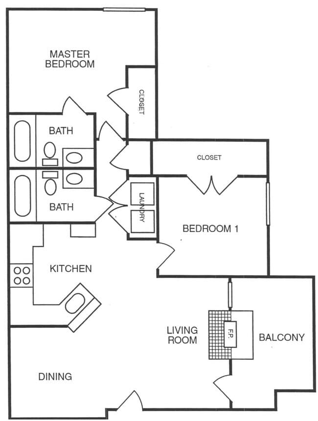 Unit 1238 1238 floor plan
