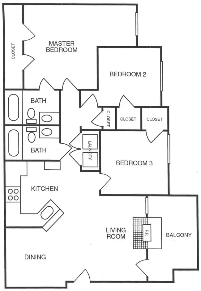 Unit 1222 1222 floor plan