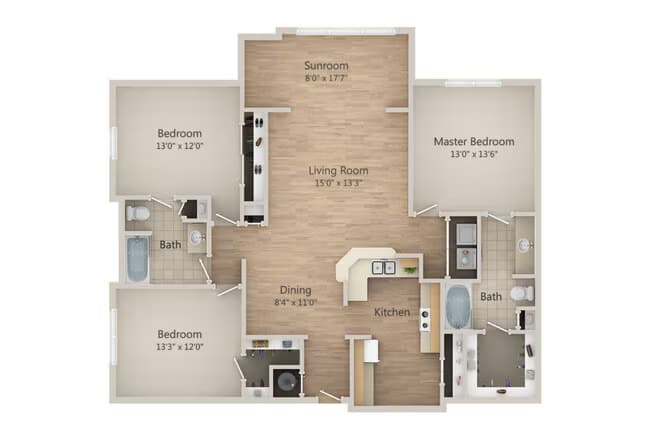 C1 3-321 floor plan
