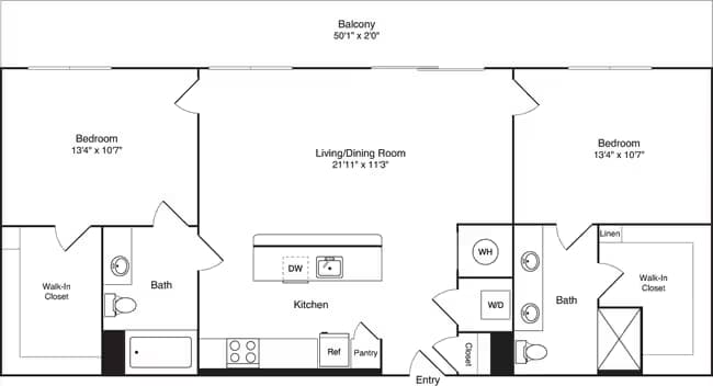 Unit 1-410 1-498 floor plan