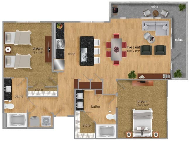 Unit 4211 4211 floor plan