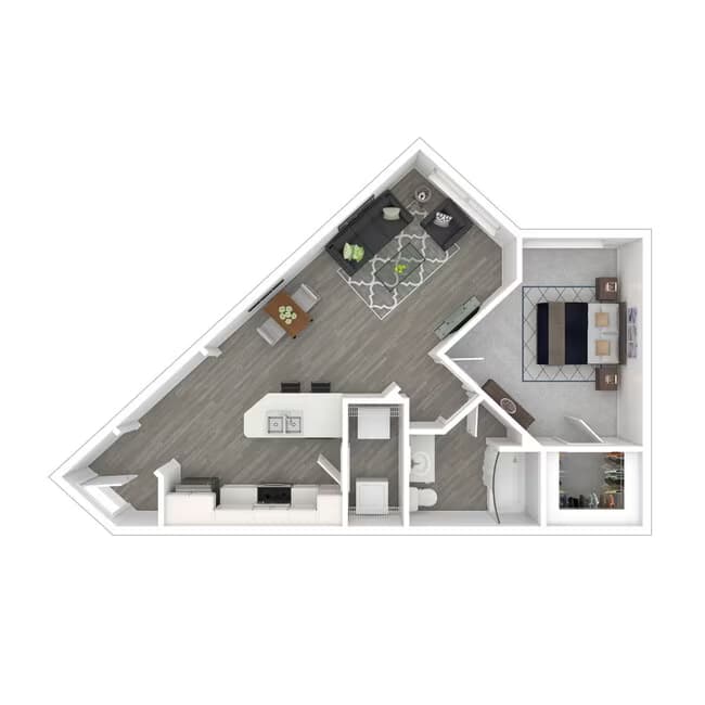 1 Bed • 1 Bath 3330 floor plan