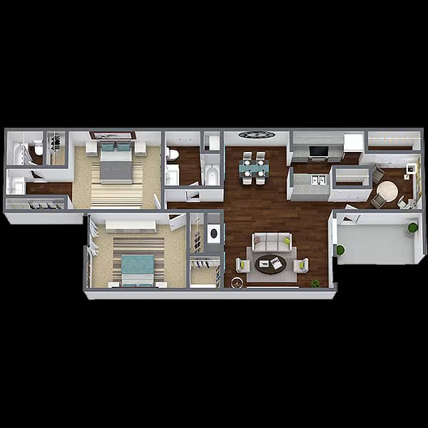 B3 12-A2043 floor plan