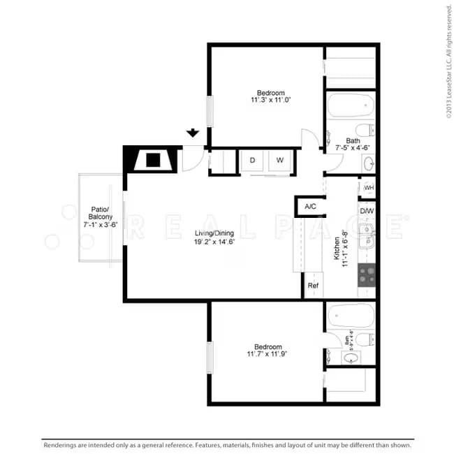 2X2 4203 floor plan