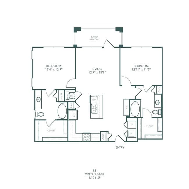 B3 1201 floor plan
