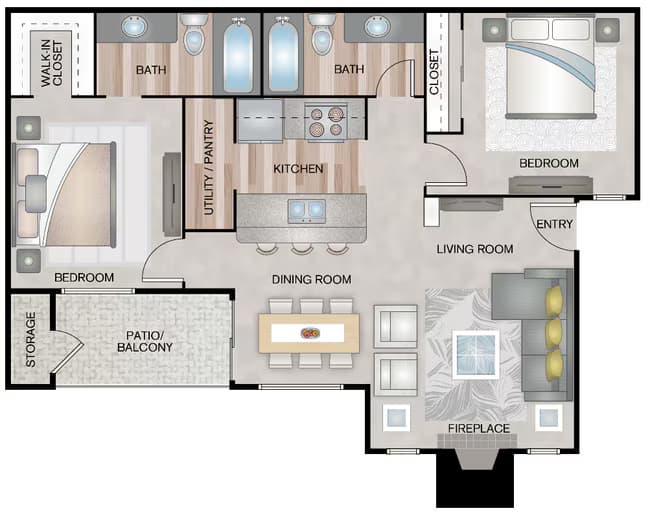 Unit 1232 1232 floor plan