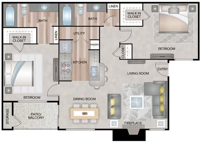 Unit 1737 1737 floor plan
