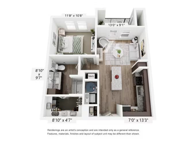 A1 2209 floor plan