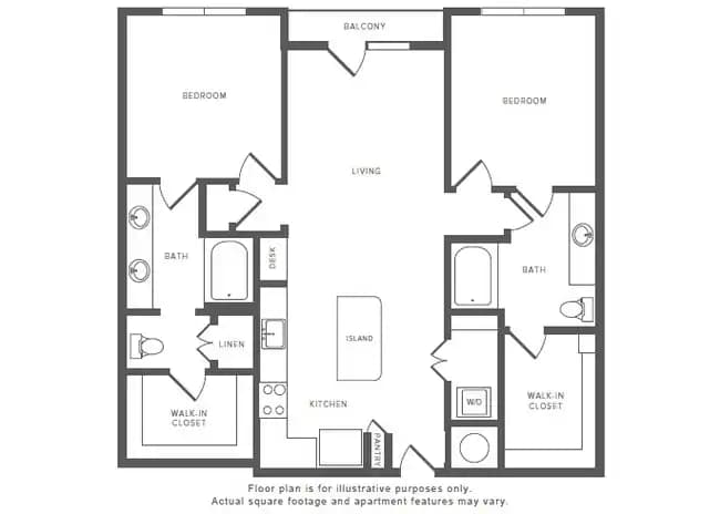 Unit 344 444 floor plan