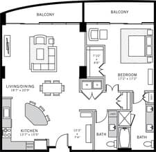 Penthouse Suite 4 1904 floor plan